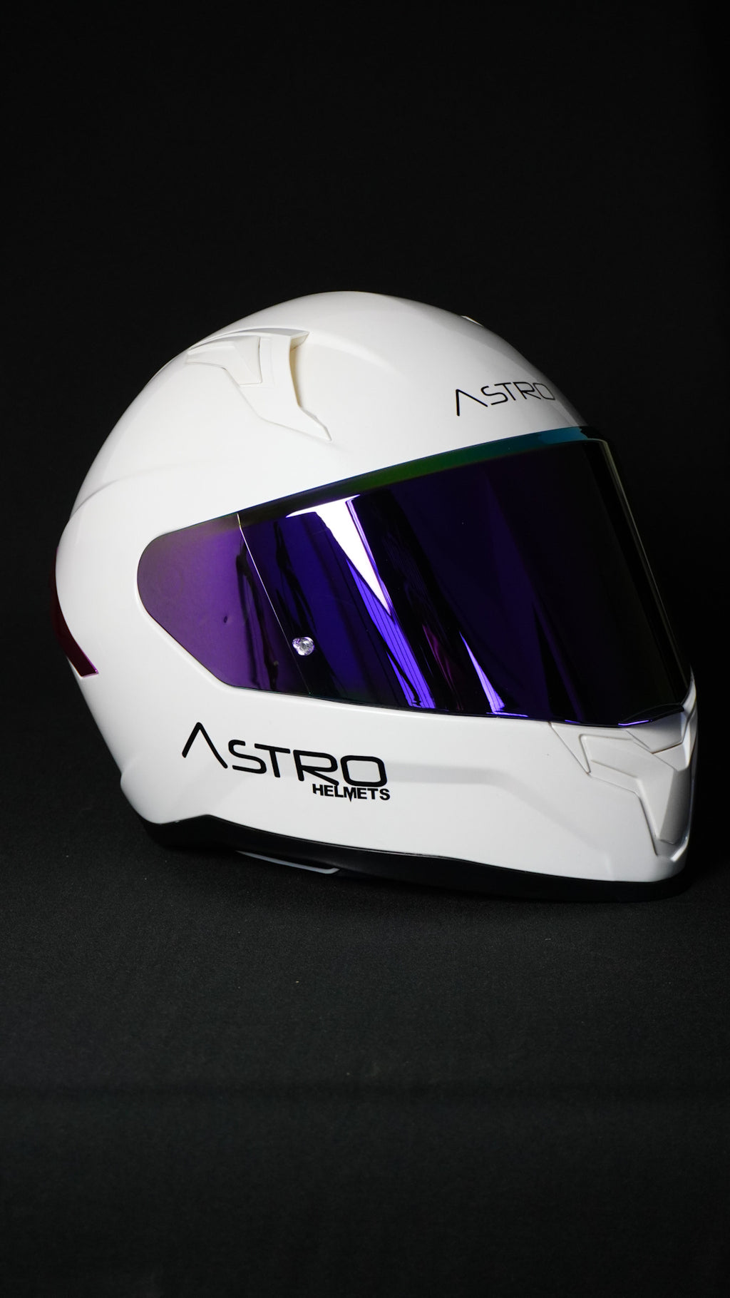 CASCO ASTRO HELMETS¨BLANCO/SPOILER MORADO