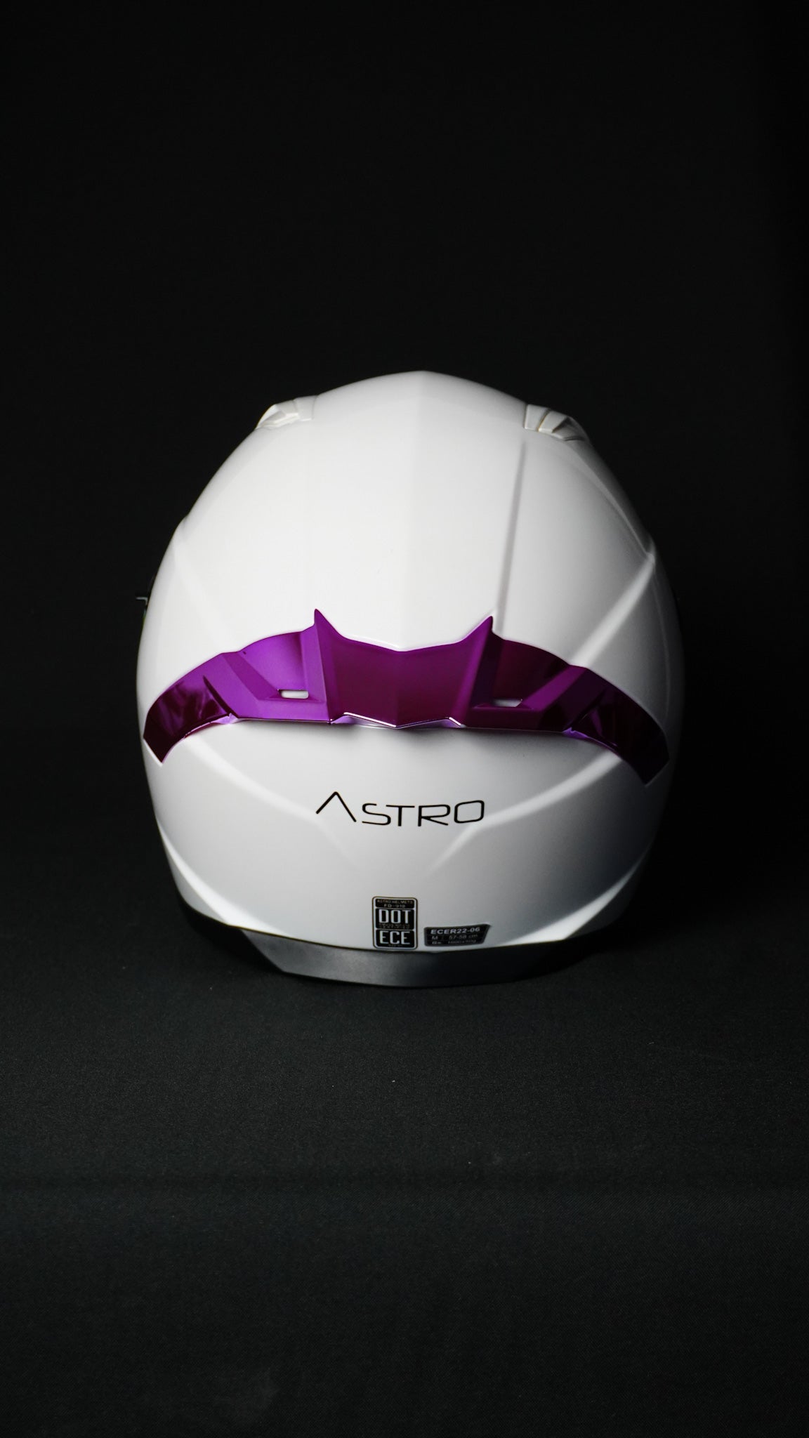 CASCO ASTRO HELMETS¨BLANCO/SPOILER MORADO