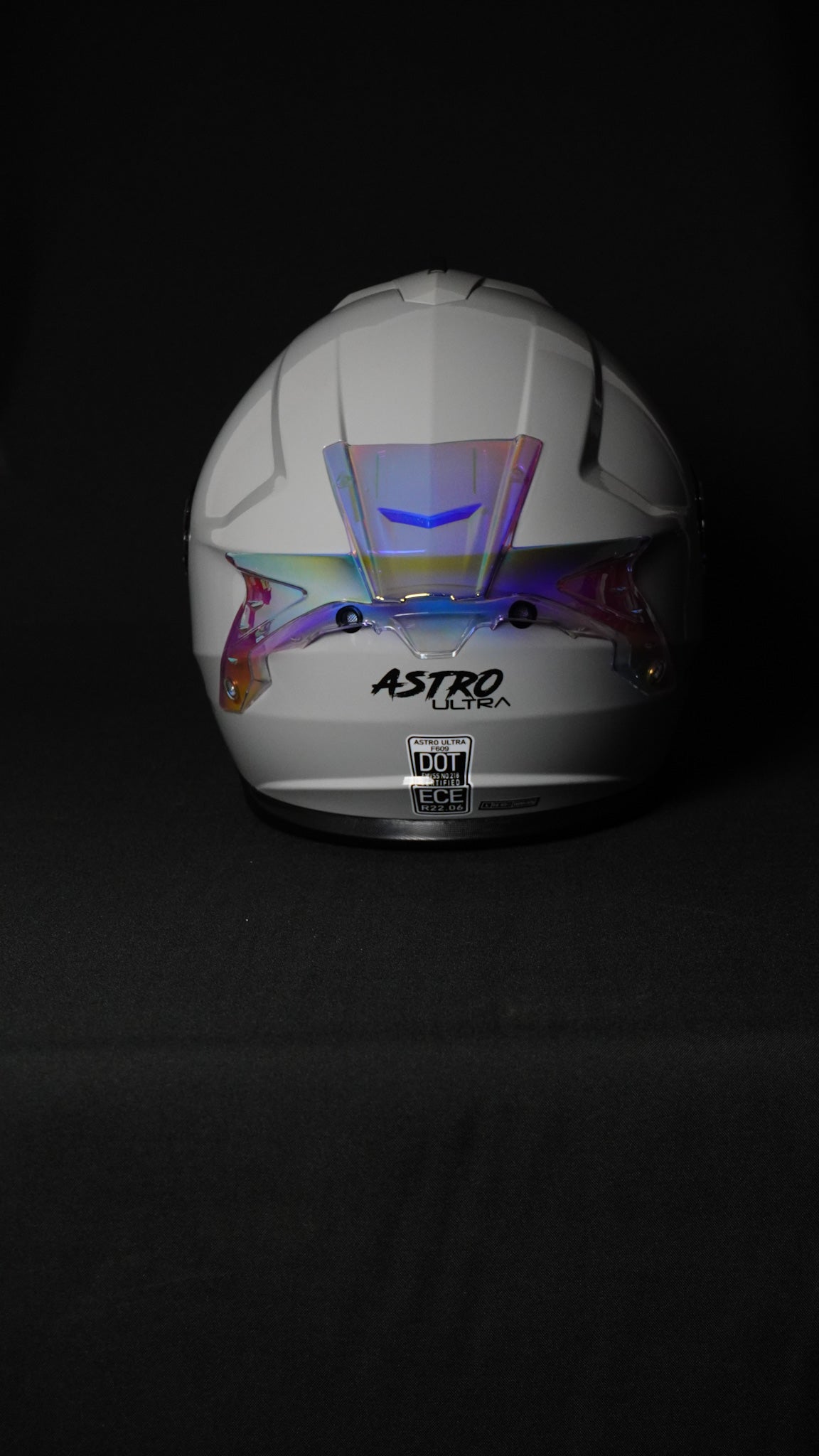 CASCO ¨ASTRO ULTRA¨GRIS/ SPOILER TORNASOL