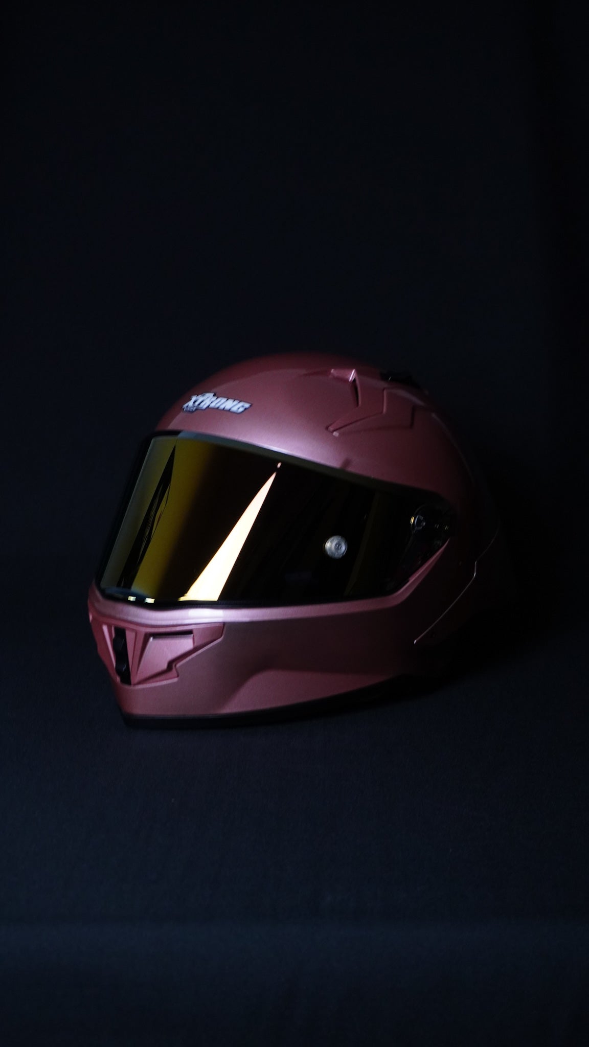 CASCO XTRONG ¨R1¨ROSA METALICO