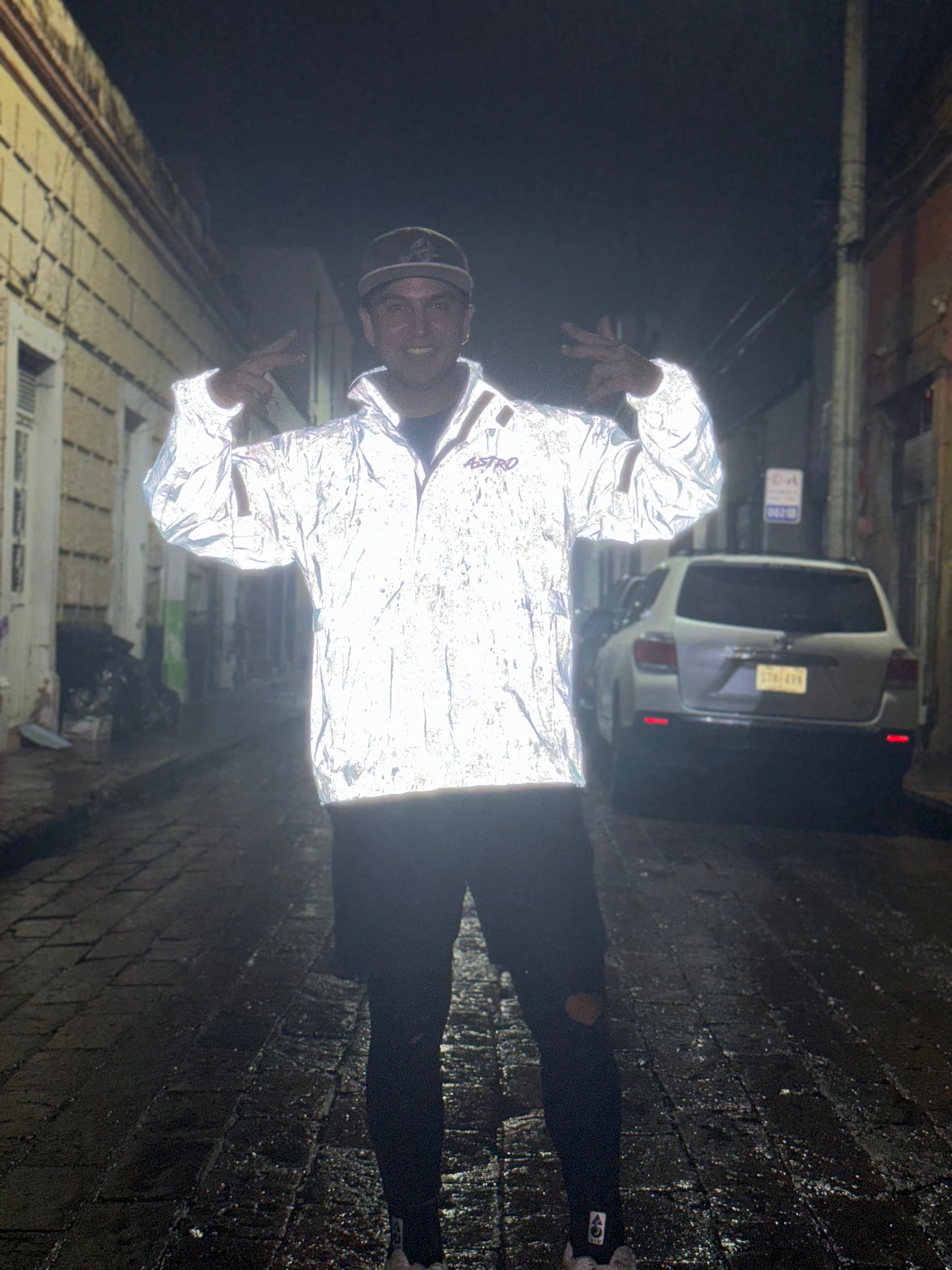 IMPERMEABLE ¨ASTRO¨CAMUFLAJE REFLEJANTE CON PANTALÓN